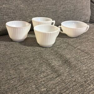 Macbeth Evans Monax Petalware 2 Teacup & Sugar Bowl